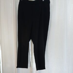 SHEIN Black Women's Pull-on Stretch Slim Trousers